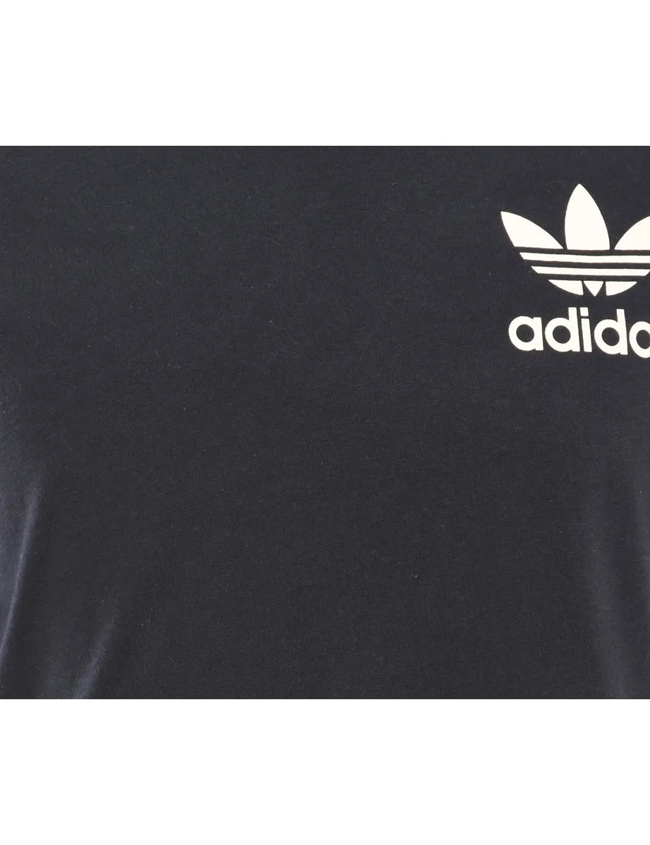 Adidas Black & White Contrast T-Shirt - L