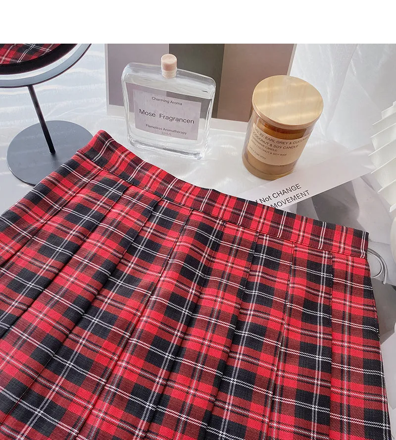 Age reducing retro versatile pleated skirt  5668