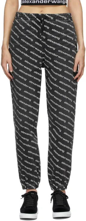 ALEXANDER WANG LOGO PRINT JOGGER JEANS