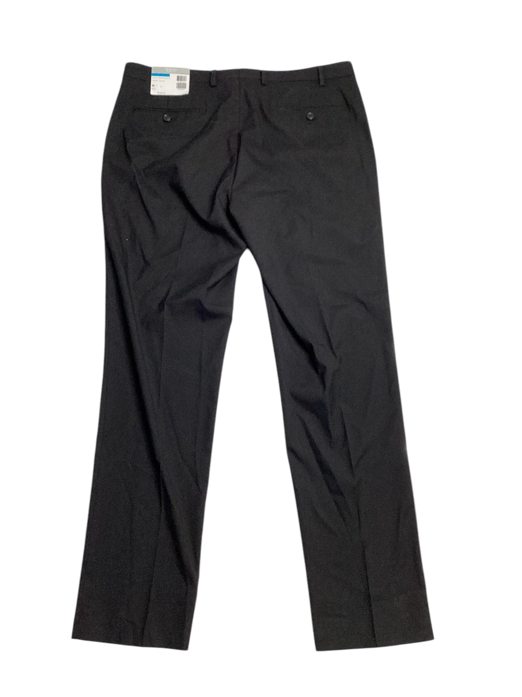 Alfani Mens Slim fit Dress Pants 36 / 34 Black Solid Stretch