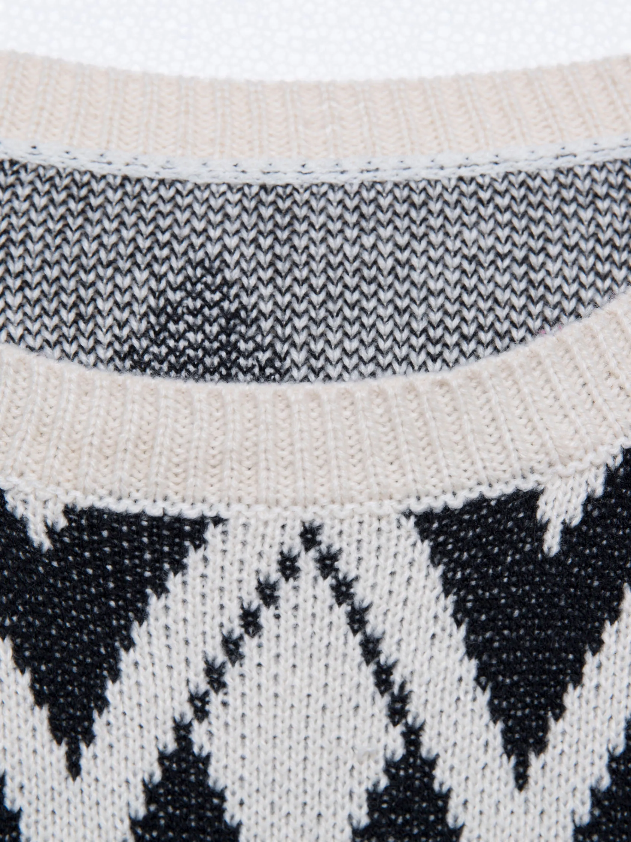 Alina - Poncho with native inspired knit pattern