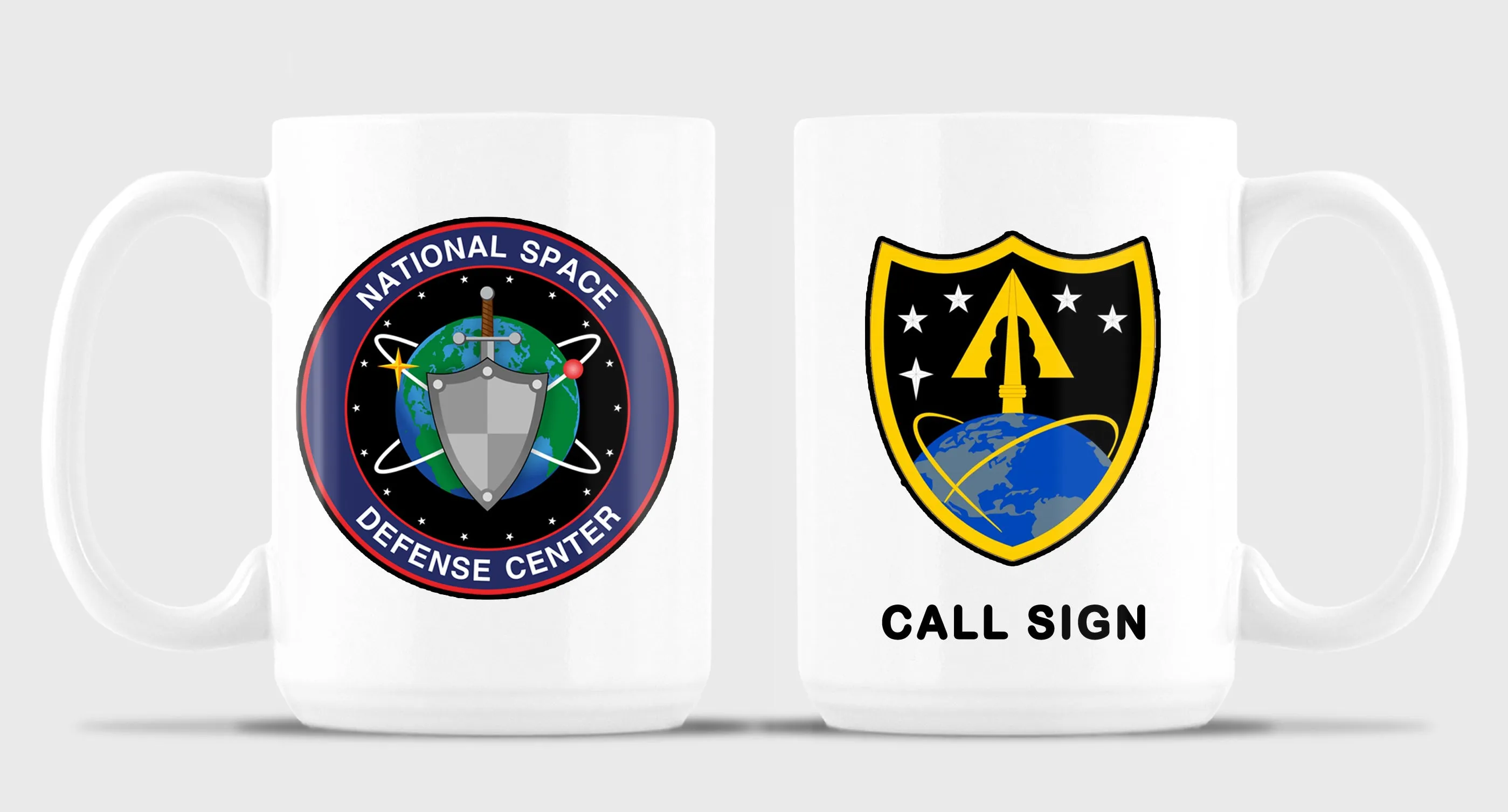 ARMY 15 oz Coffee Mug- All White or White with Black Trim.