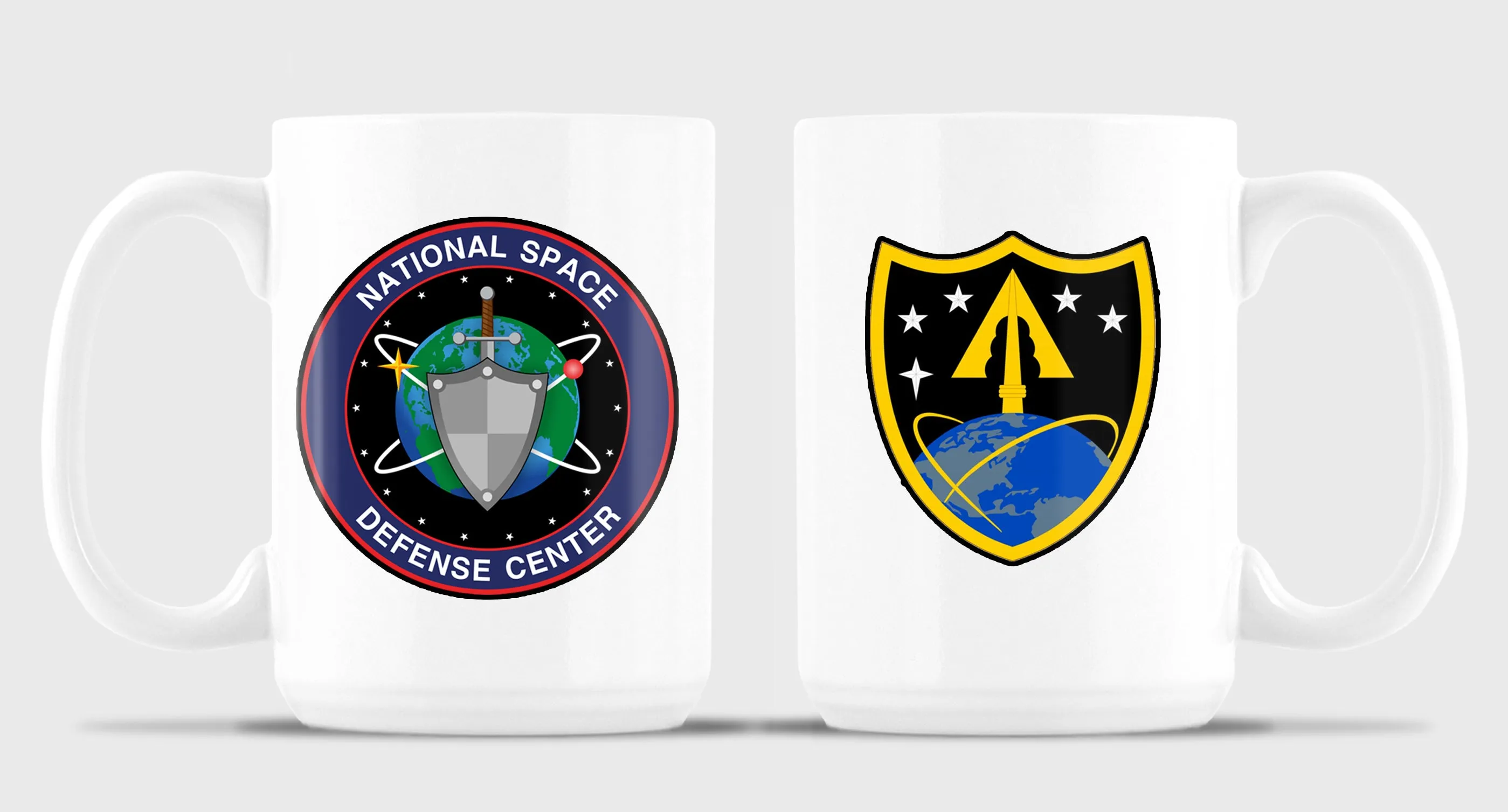ARMY 15 oz Coffee Mug- All White or White with Black Trim.