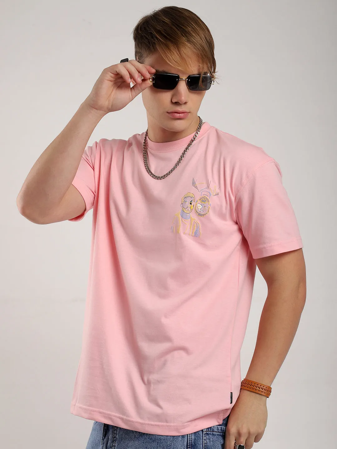 Aura Pink Oversized T-Shirt