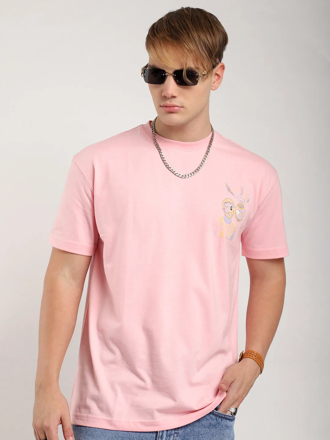 Aura Pink Oversized T-Shirt