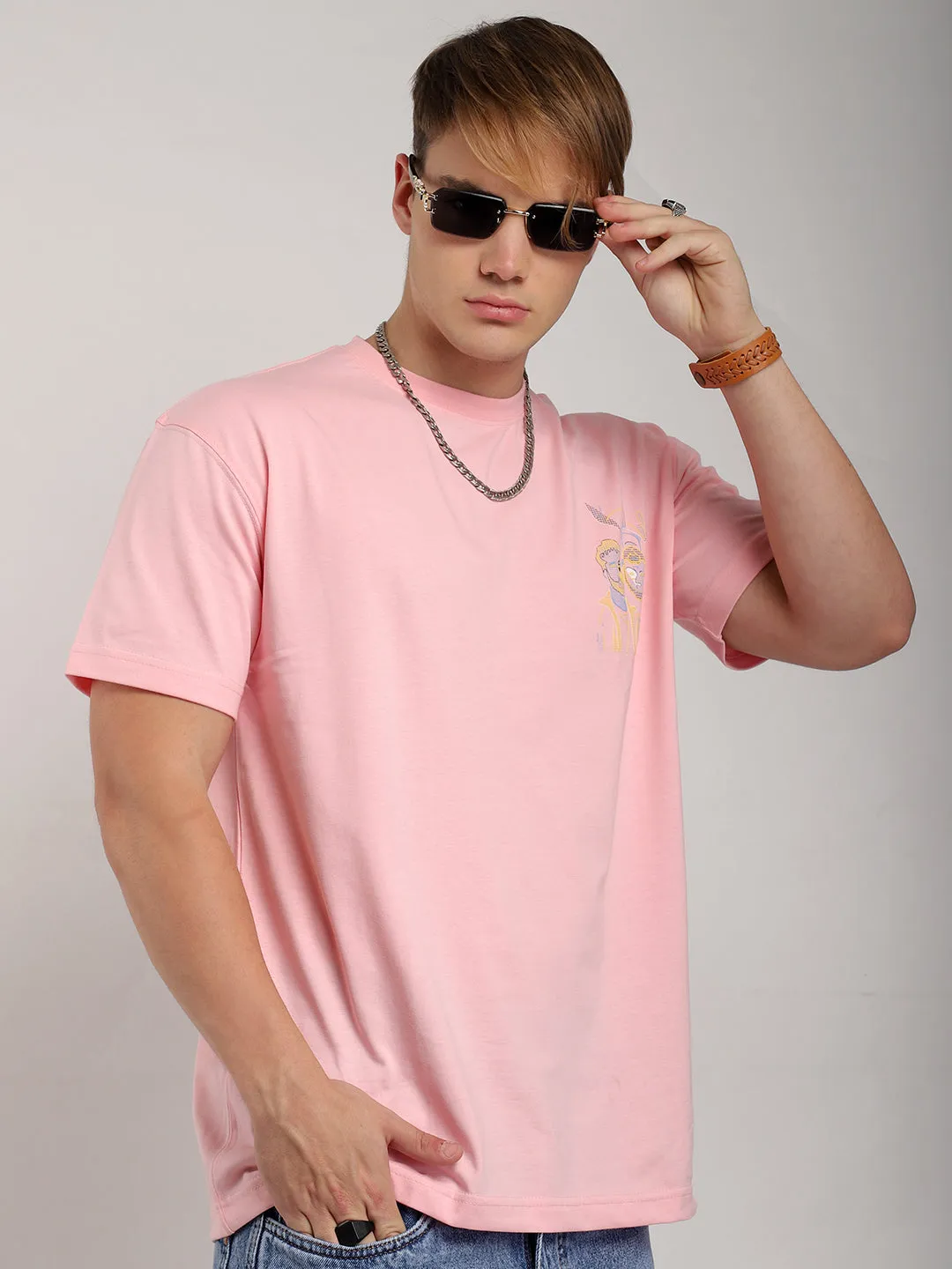 Aura Pink Oversized T-Shirt