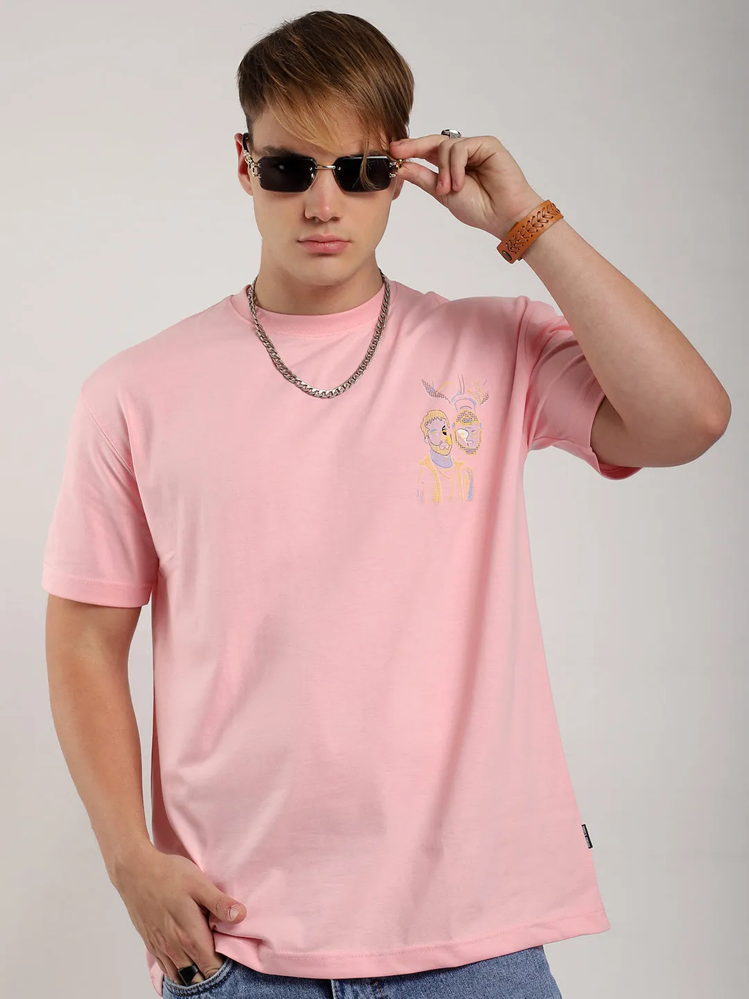 Aura Pink Oversized T-Shirt