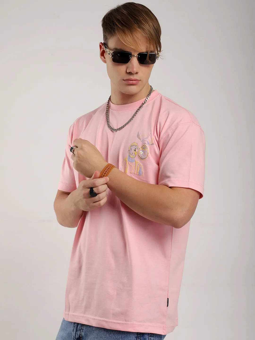 Aura Pink Oversized T-Shirt