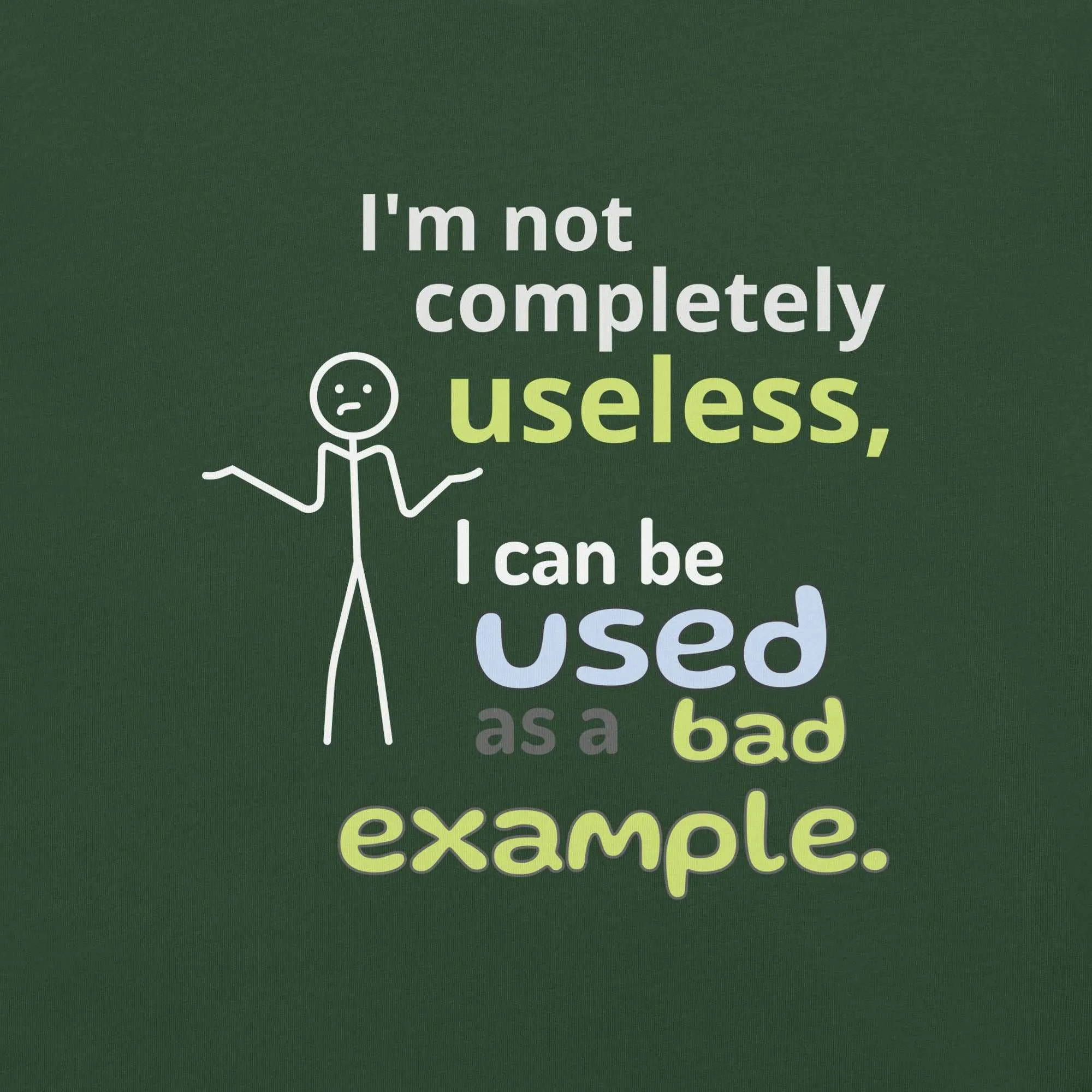 Bad Example Tee: Hilarious Statement Piece for Witty Folks | Unisex fit