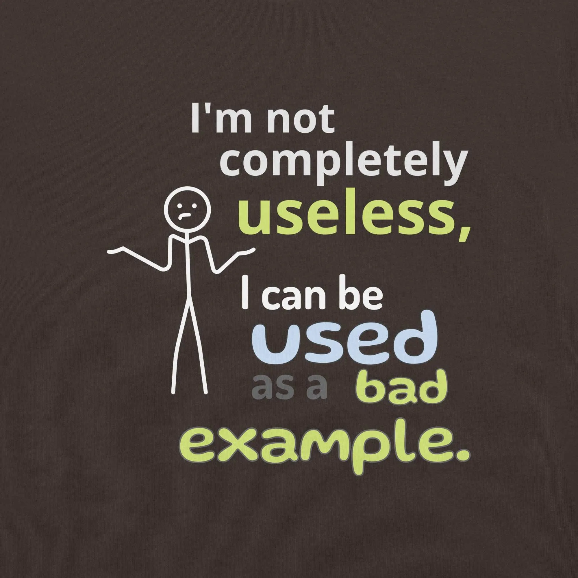 Bad Example Tee: Hilarious Statement Piece for Witty Folks | Unisex fit