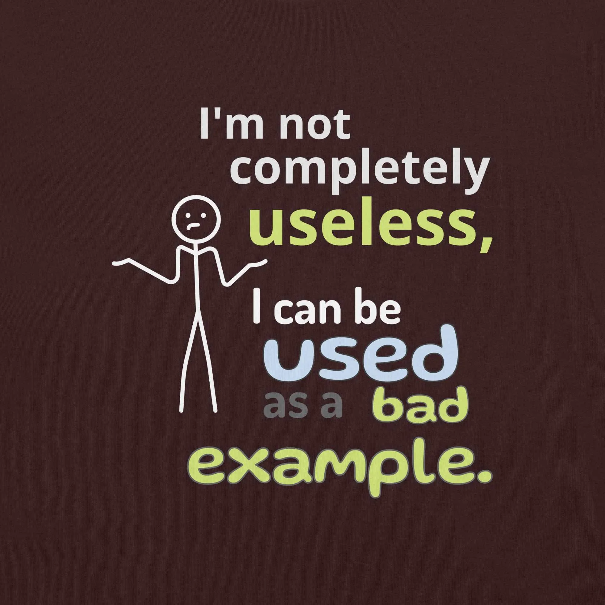 Bad Example Tee: Hilarious Statement Piece for Witty Folks | Unisex fit