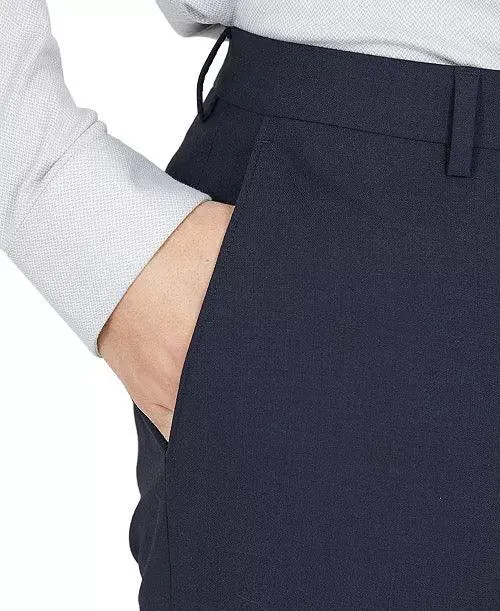 Bar Iii Mens Slim fit Dress Pants 29 / 30 Blue Solid