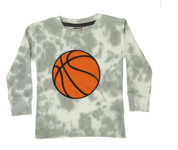 Basketball Tie Dye Thermal Shirt