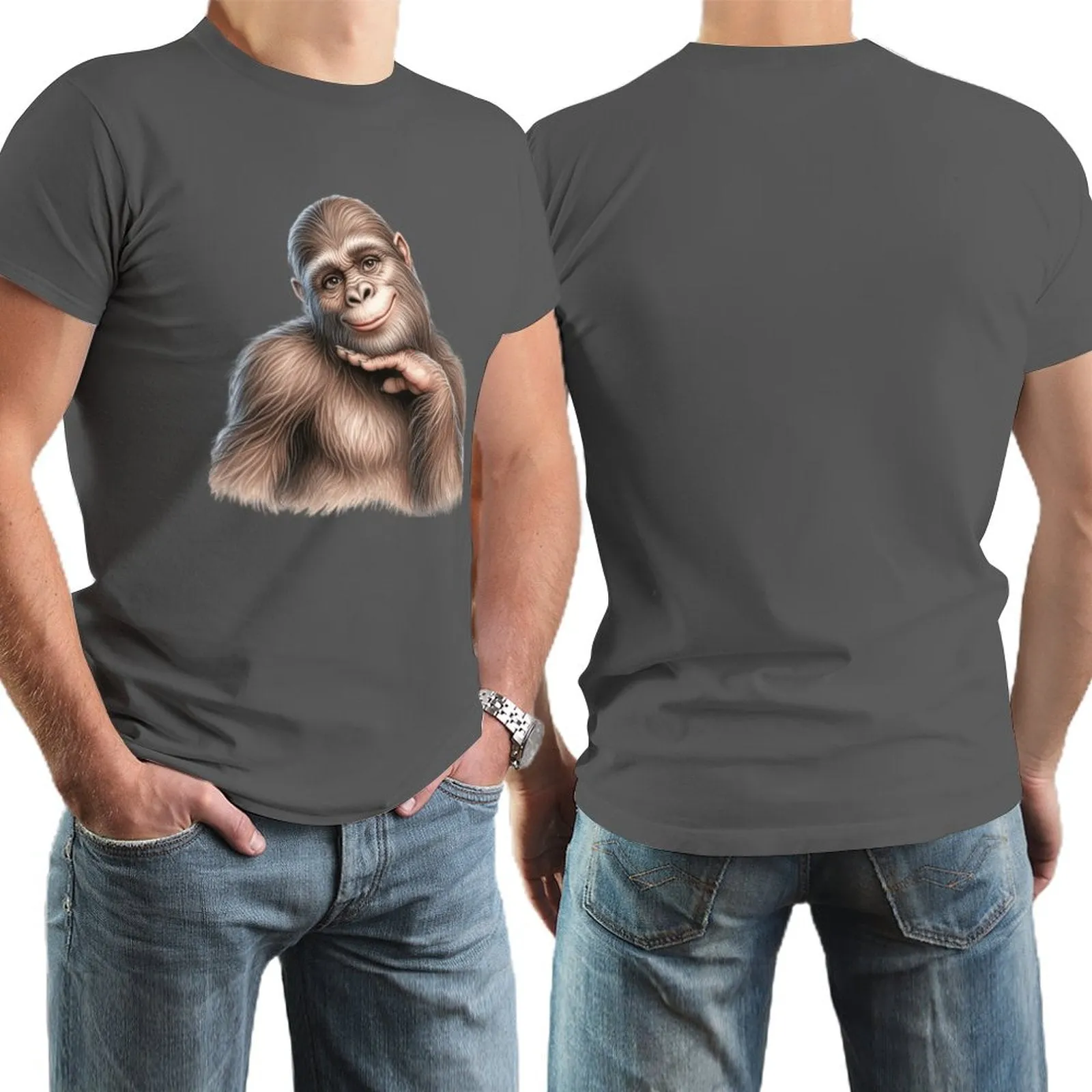 Bigfoot, Sasquatch, female, Short Sleeve Cotton T-shirt