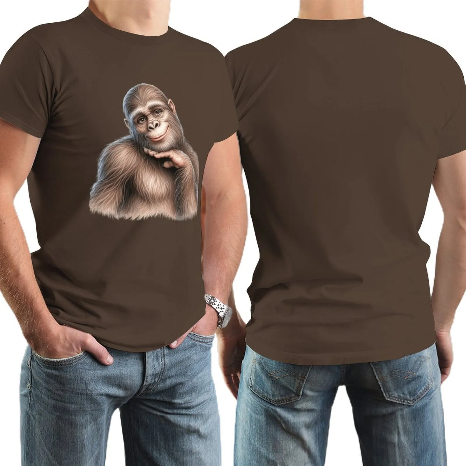 Bigfoot, Sasquatch, female, Short Sleeve Cotton T-shirt