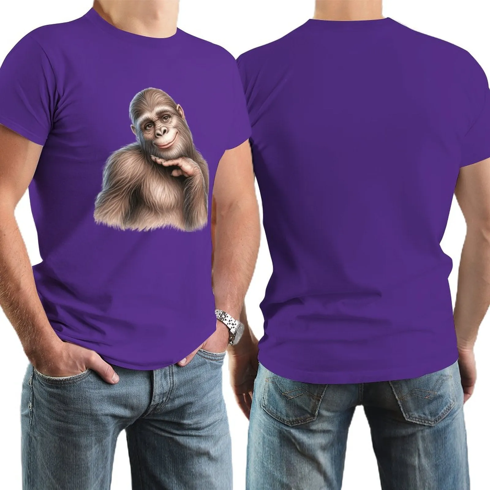 Bigfoot, Sasquatch, female, Short Sleeve Cotton T-shirt