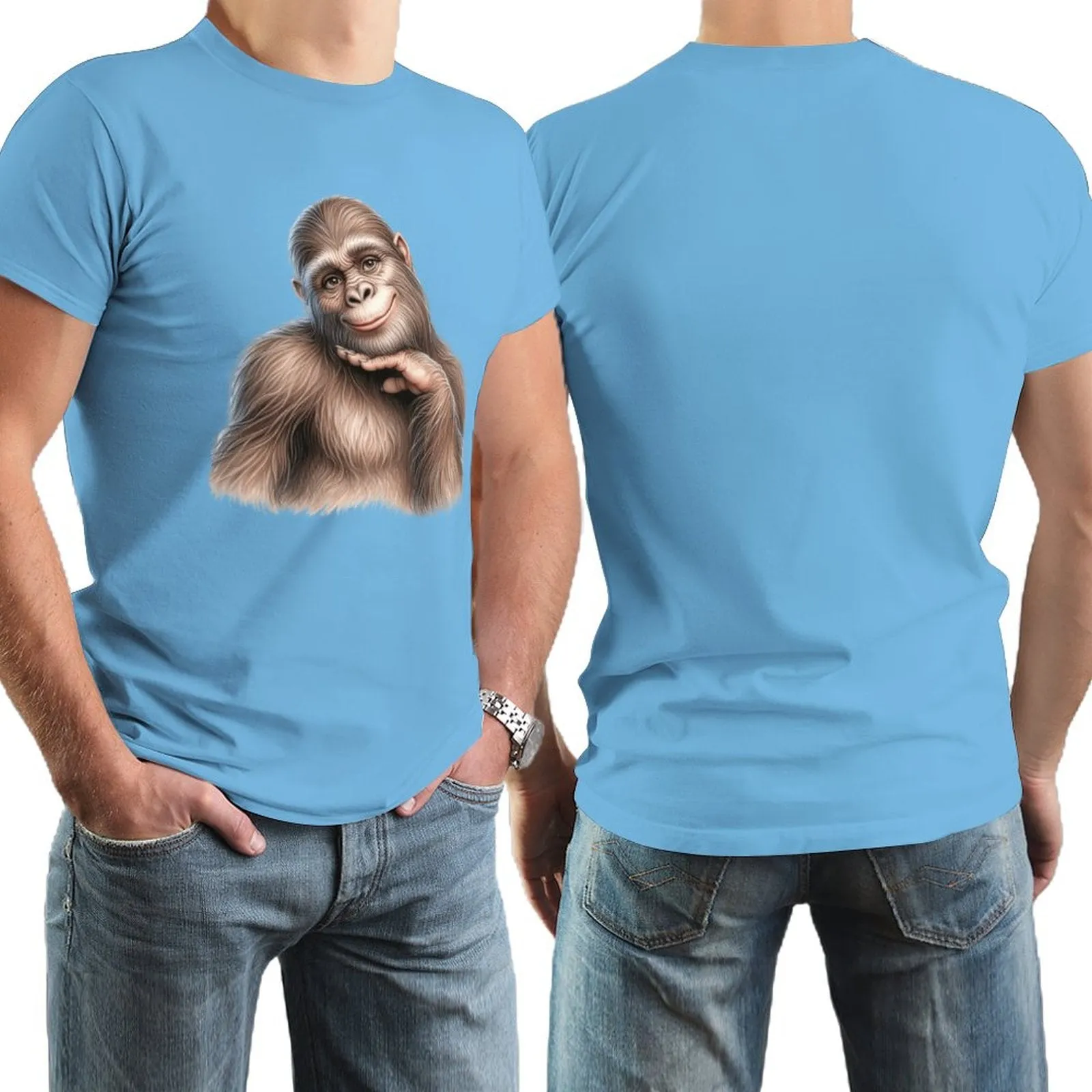 Bigfoot, Sasquatch, female, Short Sleeve Cotton T-shirt