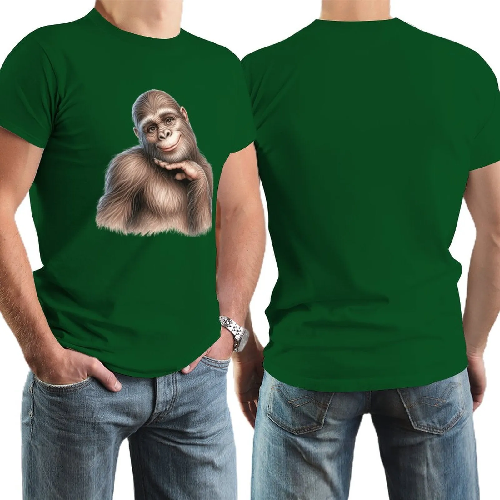Bigfoot, Sasquatch, female, Short Sleeve Cotton T-shirt