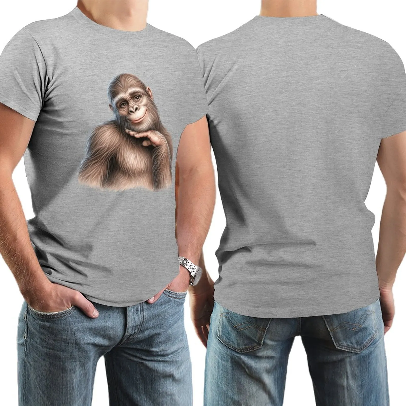 Bigfoot, Sasquatch, female, Short Sleeve Cotton T-shirt