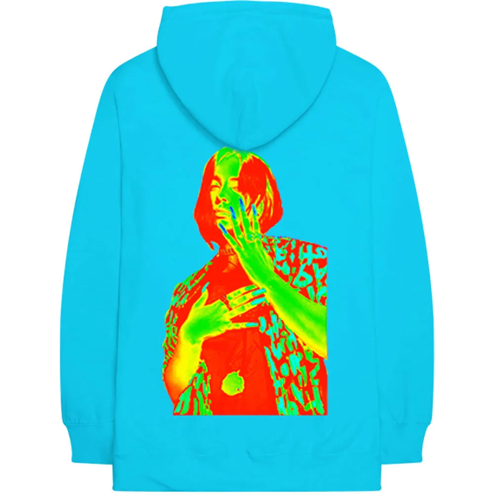 Billie Eilish Unisex Pullover Hoodie: Thermal Photo (Back Print)