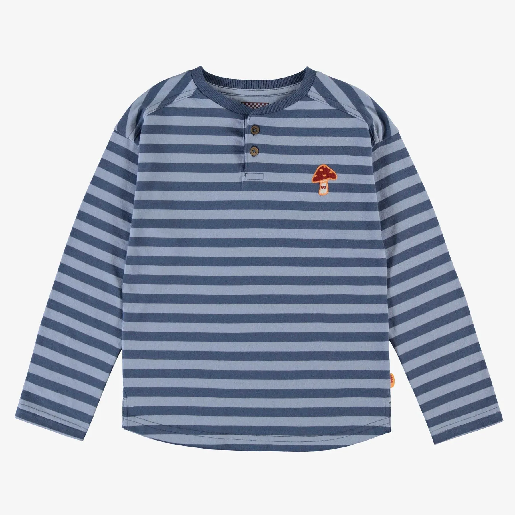 Blue Striped Henley | Size 7 & 8