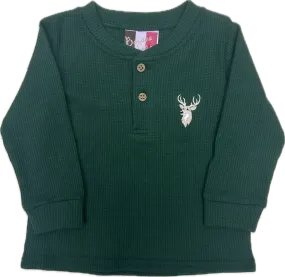 Boys Deer Henley Shirt