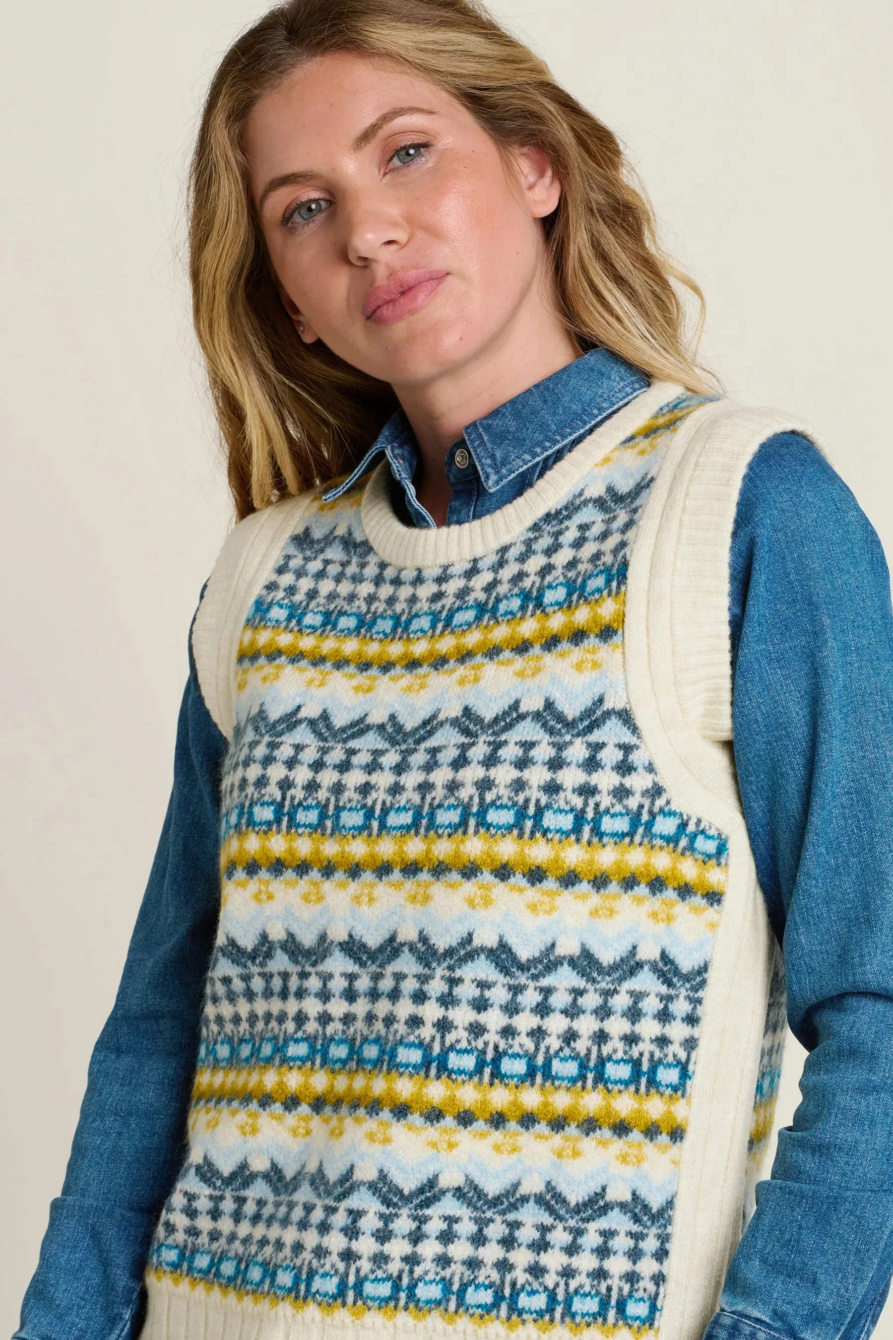 Brakeburn Fairisle Knit Vest - Multi
