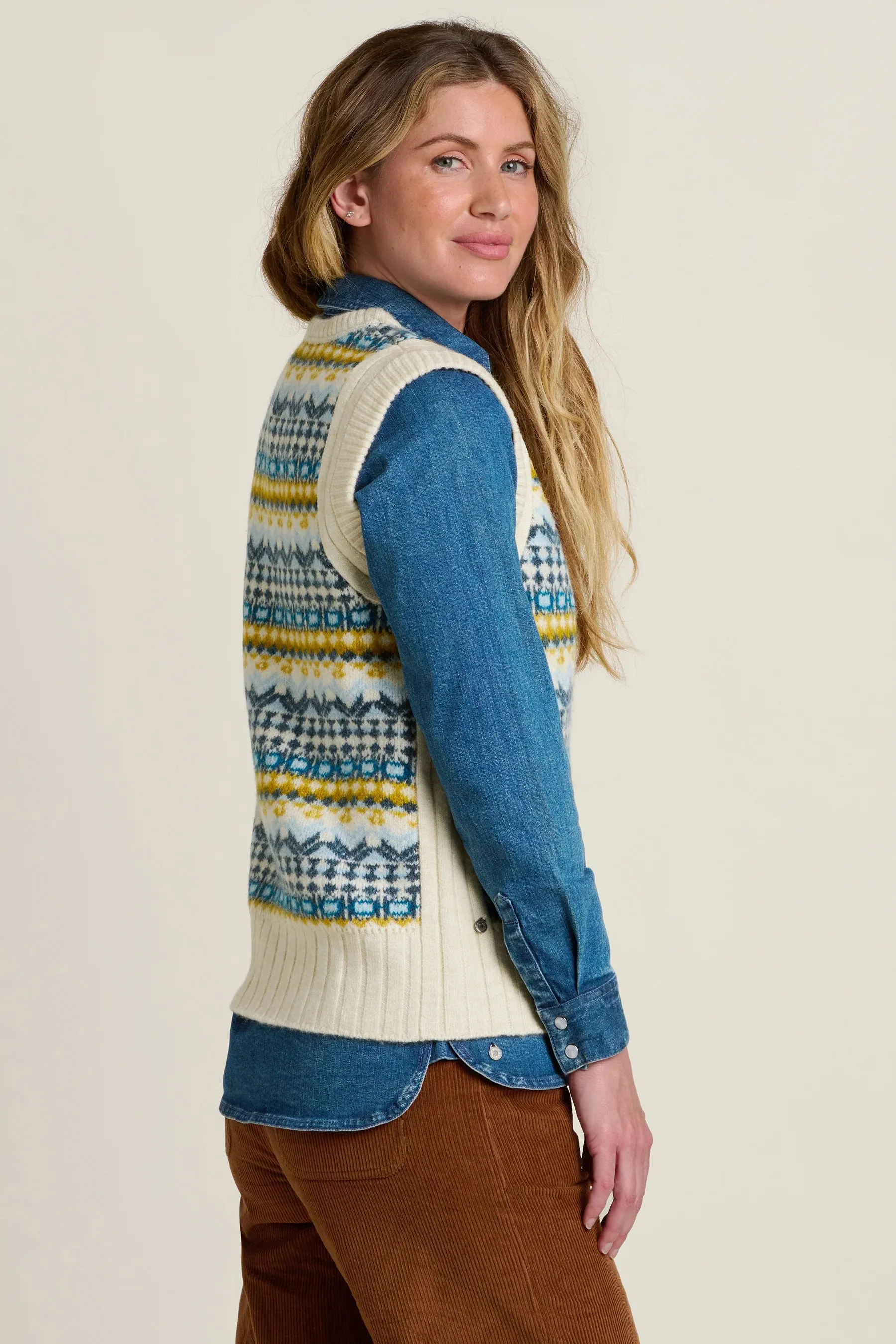 Brakeburn Fairisle Knit Vest - Multi