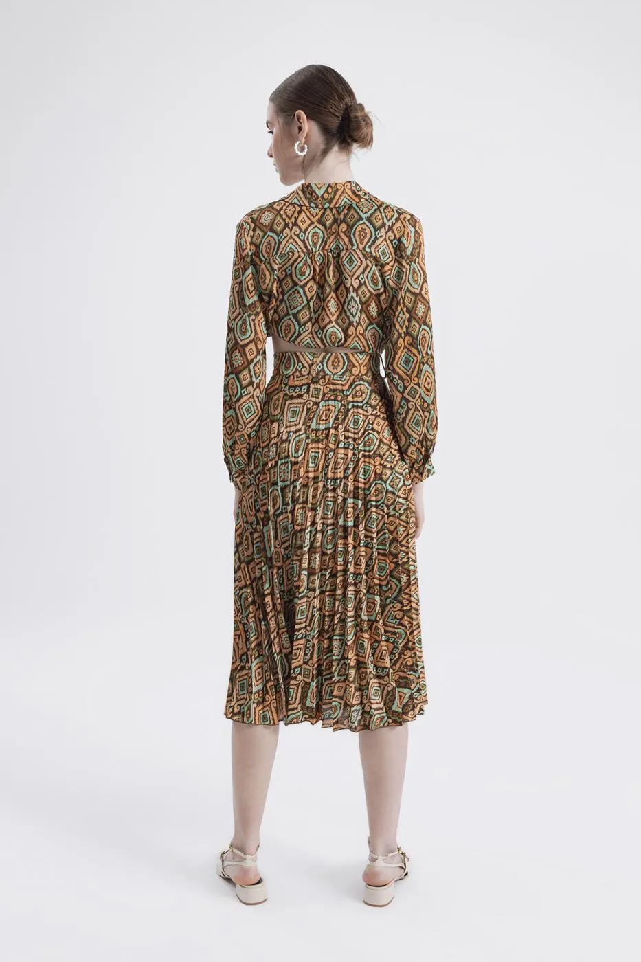 BSL Women Pleated patterned skirt - Udine