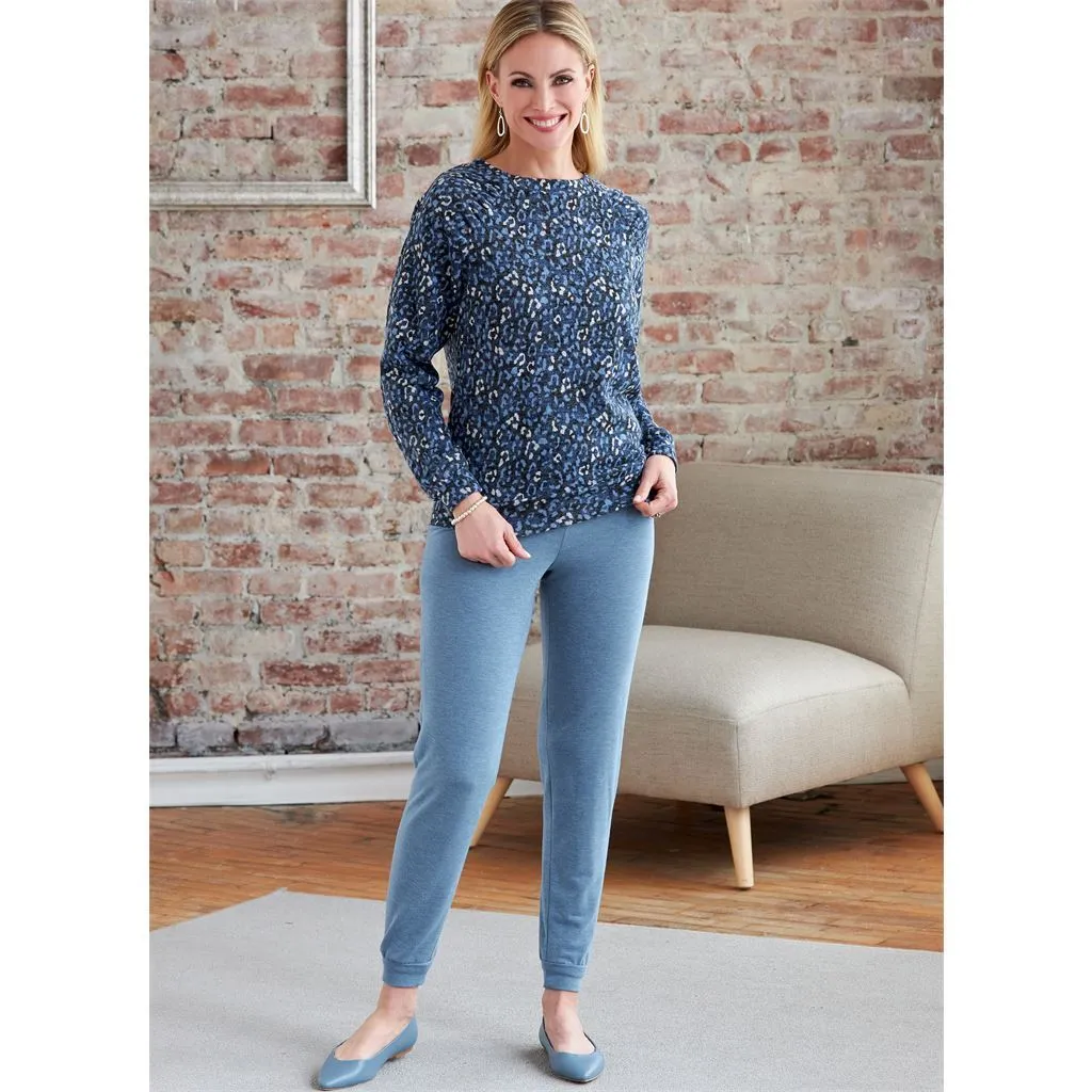 Butterick Pattern B6859 Misses' Knit Dress, Tops, Skirt and Pants