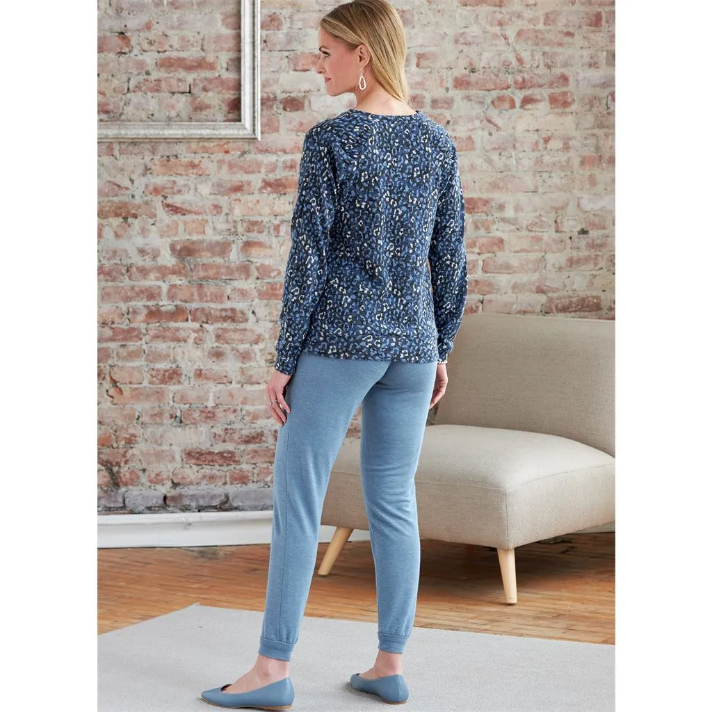 Butterick Pattern B6859 Misses' Knit Dress, Tops, Skirt and Pants