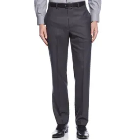 Calvin Klein Mens Slim fit Dress Pants 32 / 32 Grey Solid Stretch