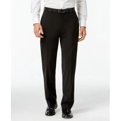 Calvin Klein Mens Slim fit Dress Pants Pants 33 / 32 Black Solid Stretch