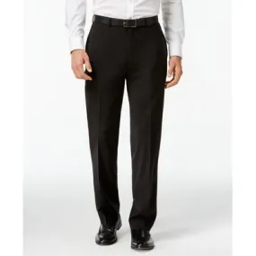 Calvin Klein Mens Slim fit Dress Pants Pants 33 / 32 Black Solid Stretch