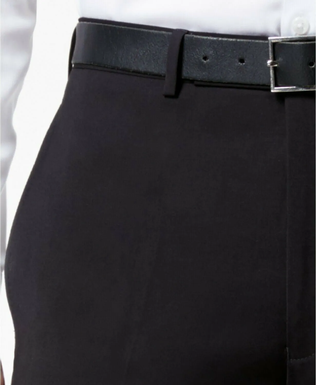 Calvin Klein Mens Slim fit Dress Pants Pants 33 / 32 Black Solid Stretch