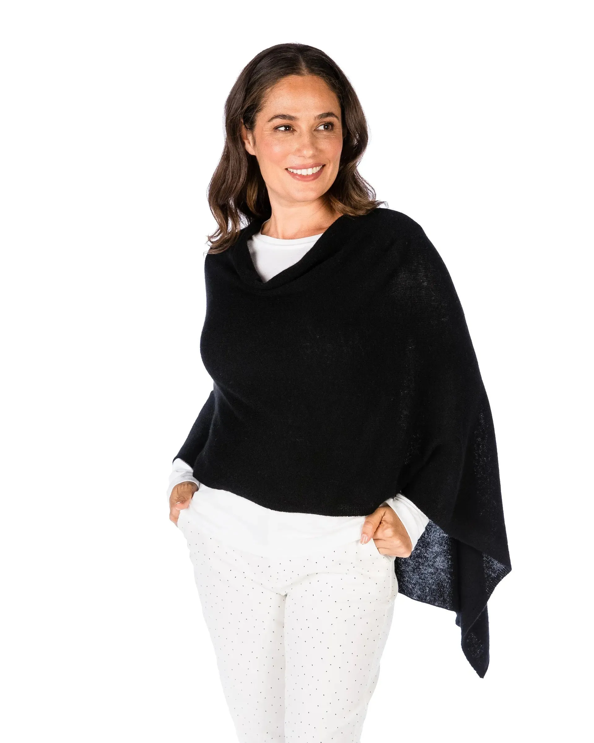 Cashmere Dress Topper - Ebony