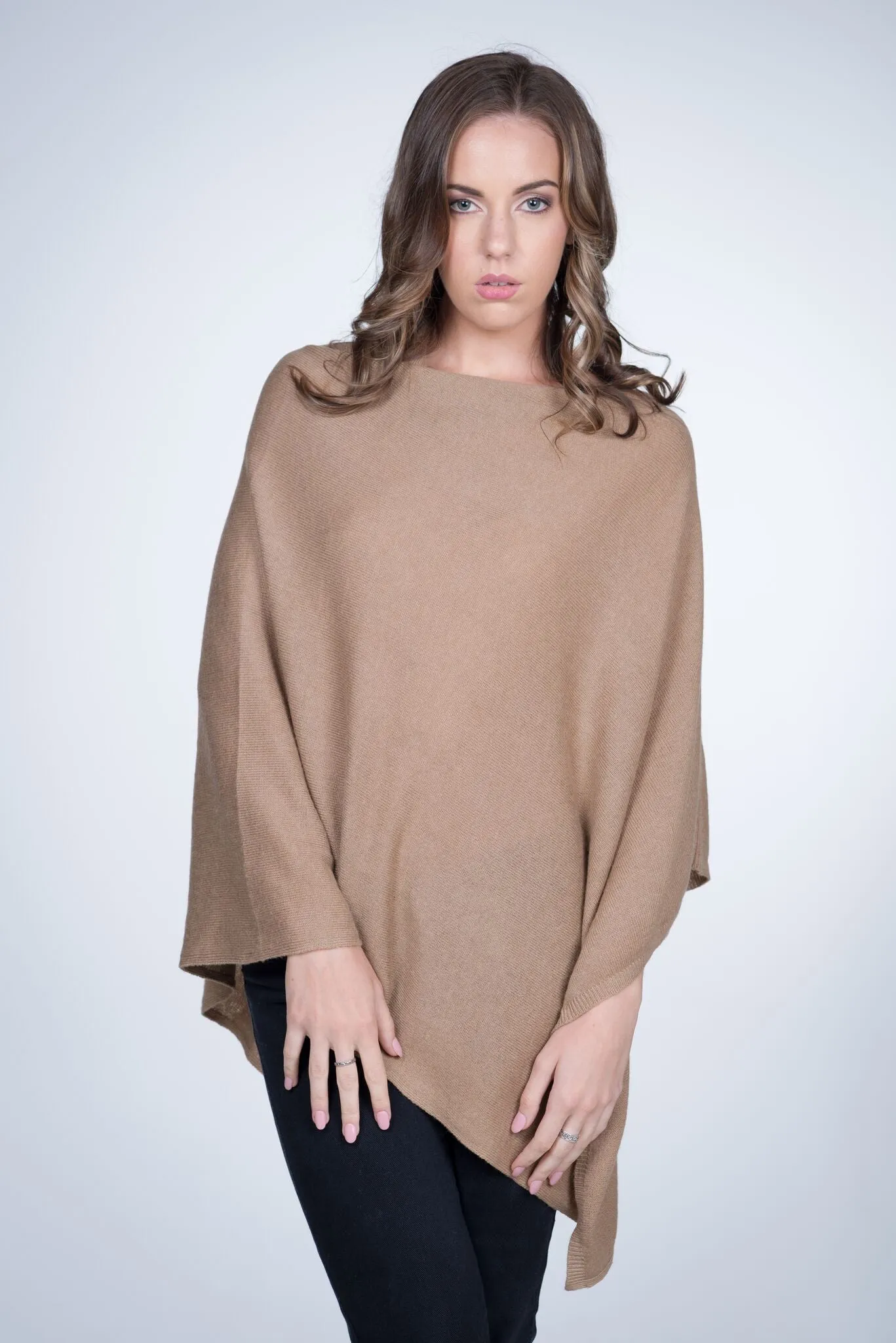 Cashmere Poncho Wrap W