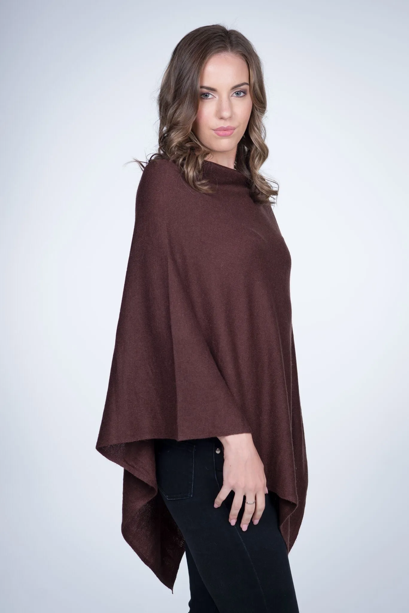 Cashmere Poncho Wrap W
