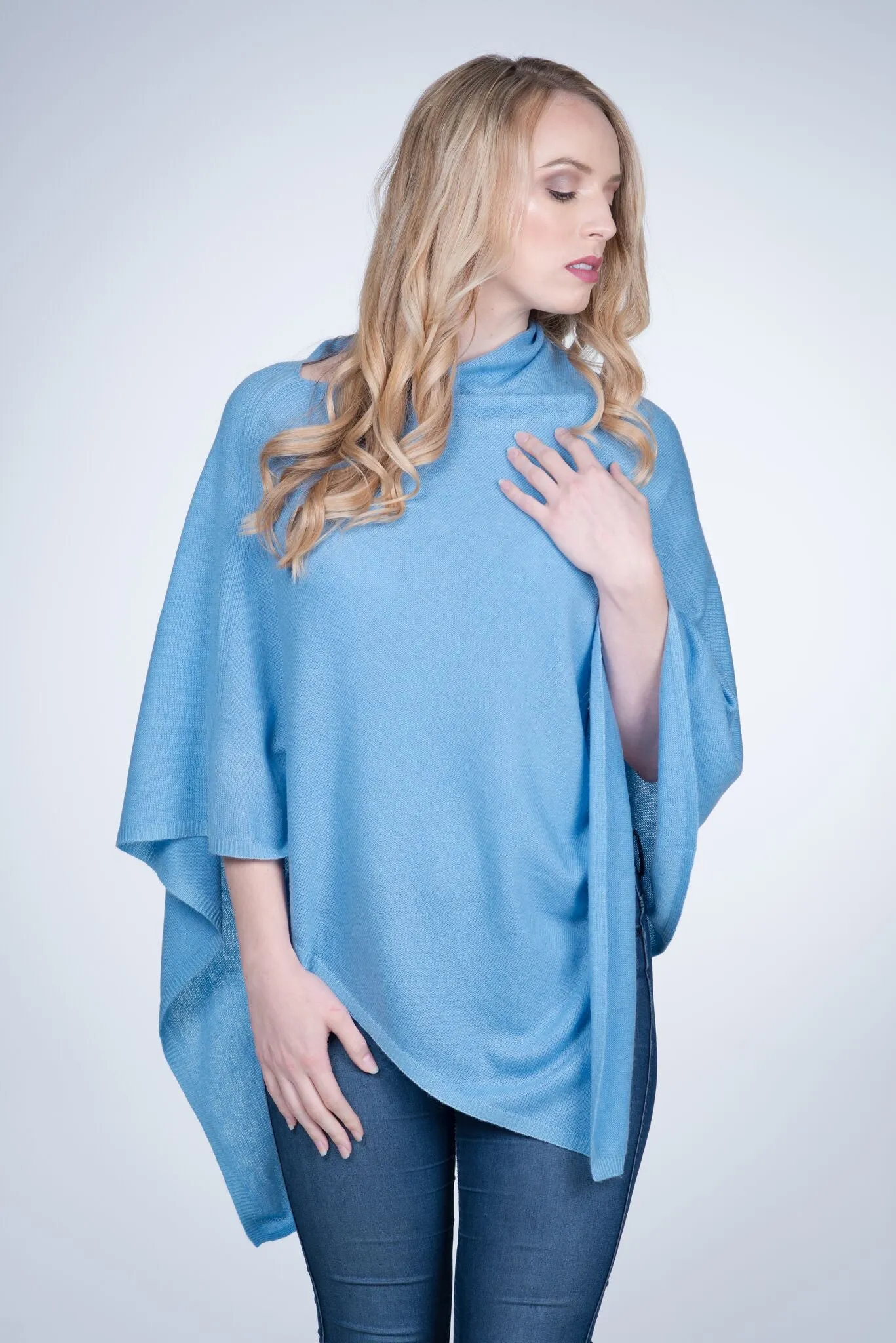 Cashmere Poncho Wrap W