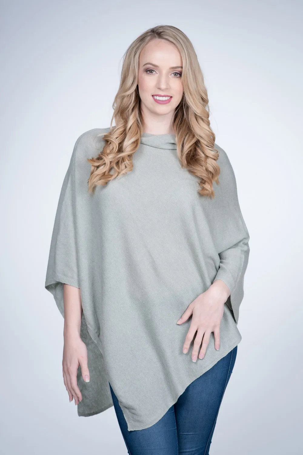 Cashmere Poncho Wrap W