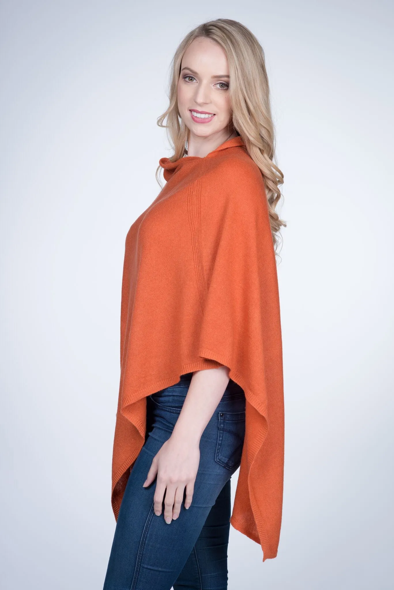 Cashmere Poncho Wrap W