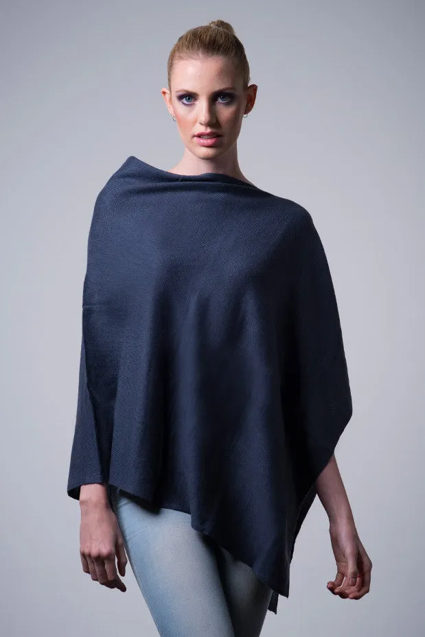 Cashmere Poncho Wrap W