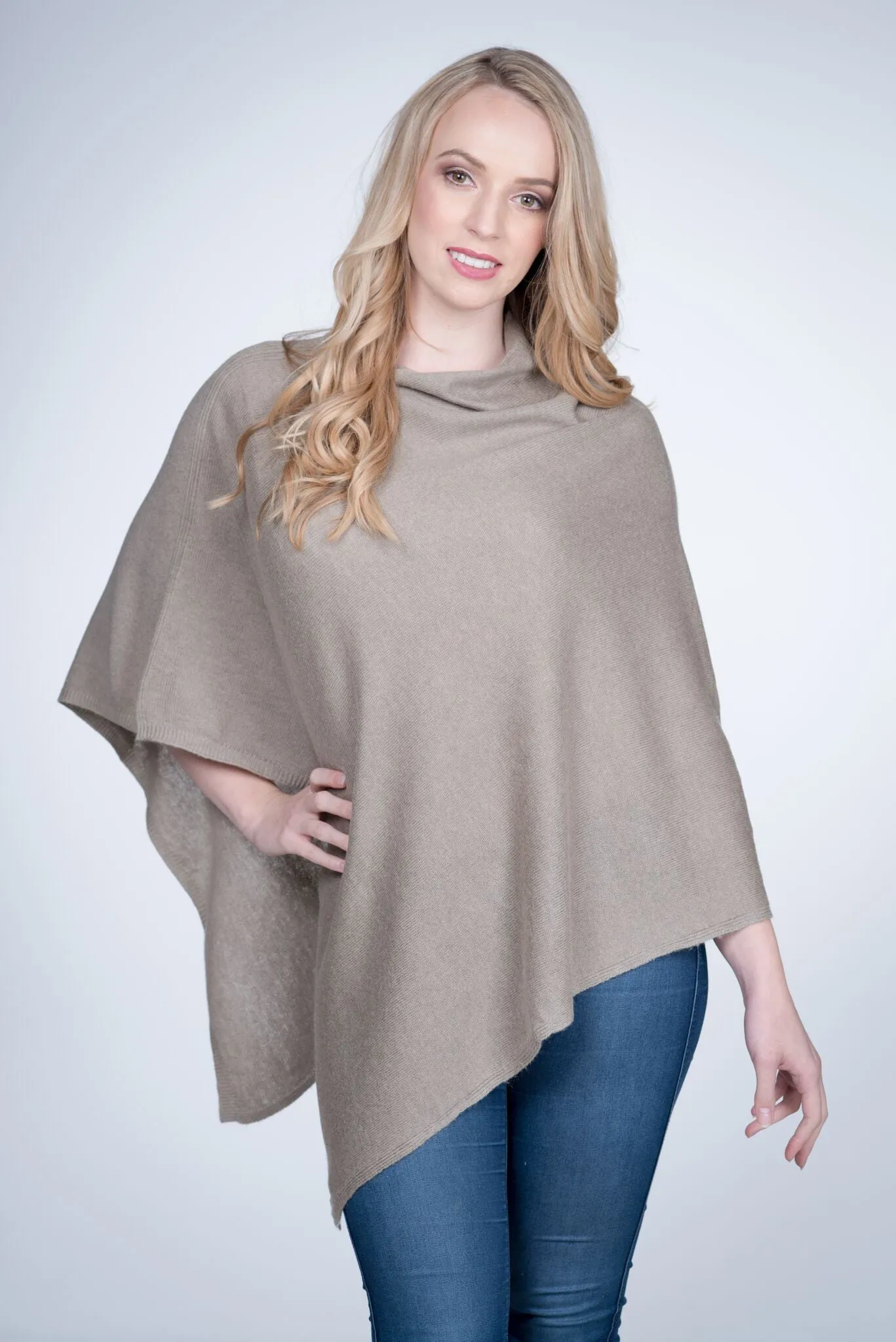 Cashmere Poncho Wrap W