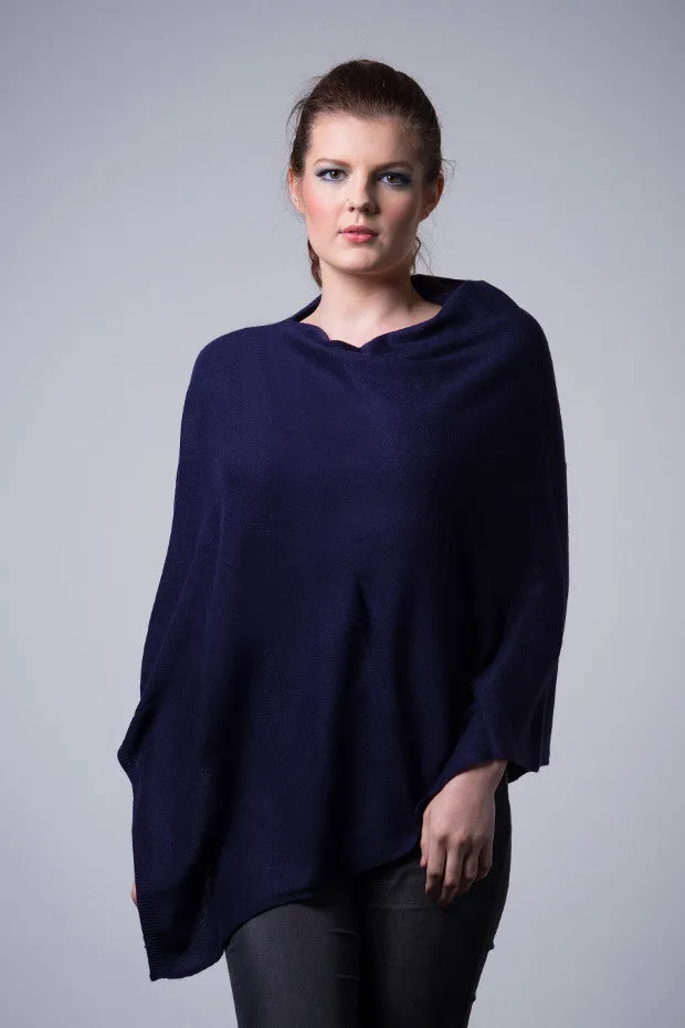 Cashmere Poncho Wrap W