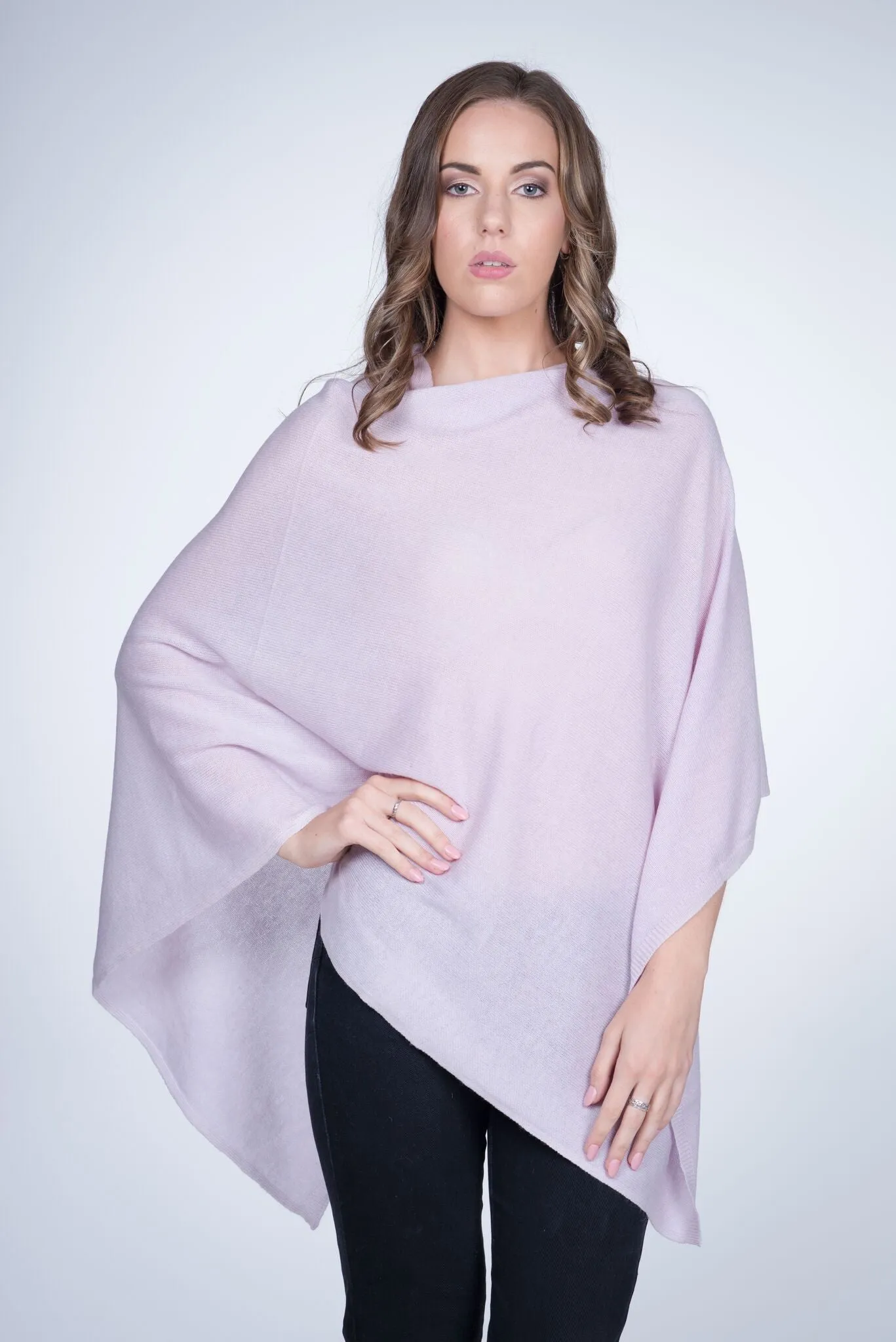 Cashmere Poncho Wrap W