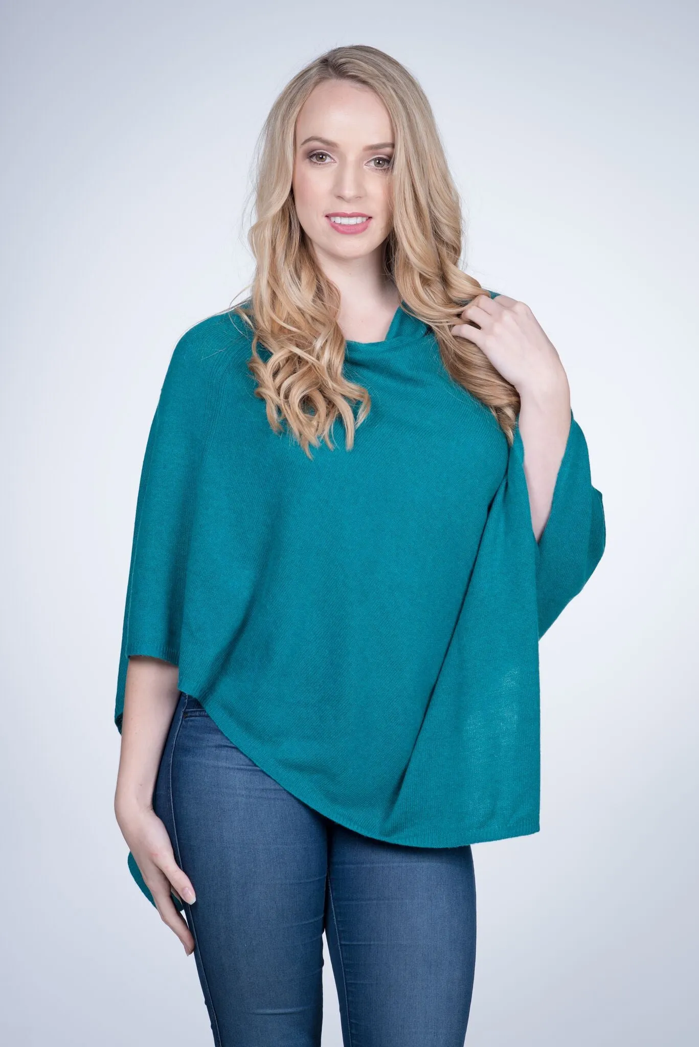 Cashmere Poncho Wrap W