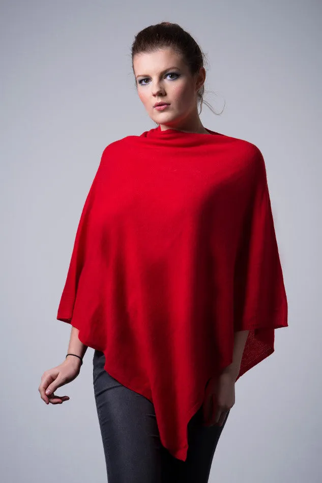 Cashmere Poncho Wrap W
