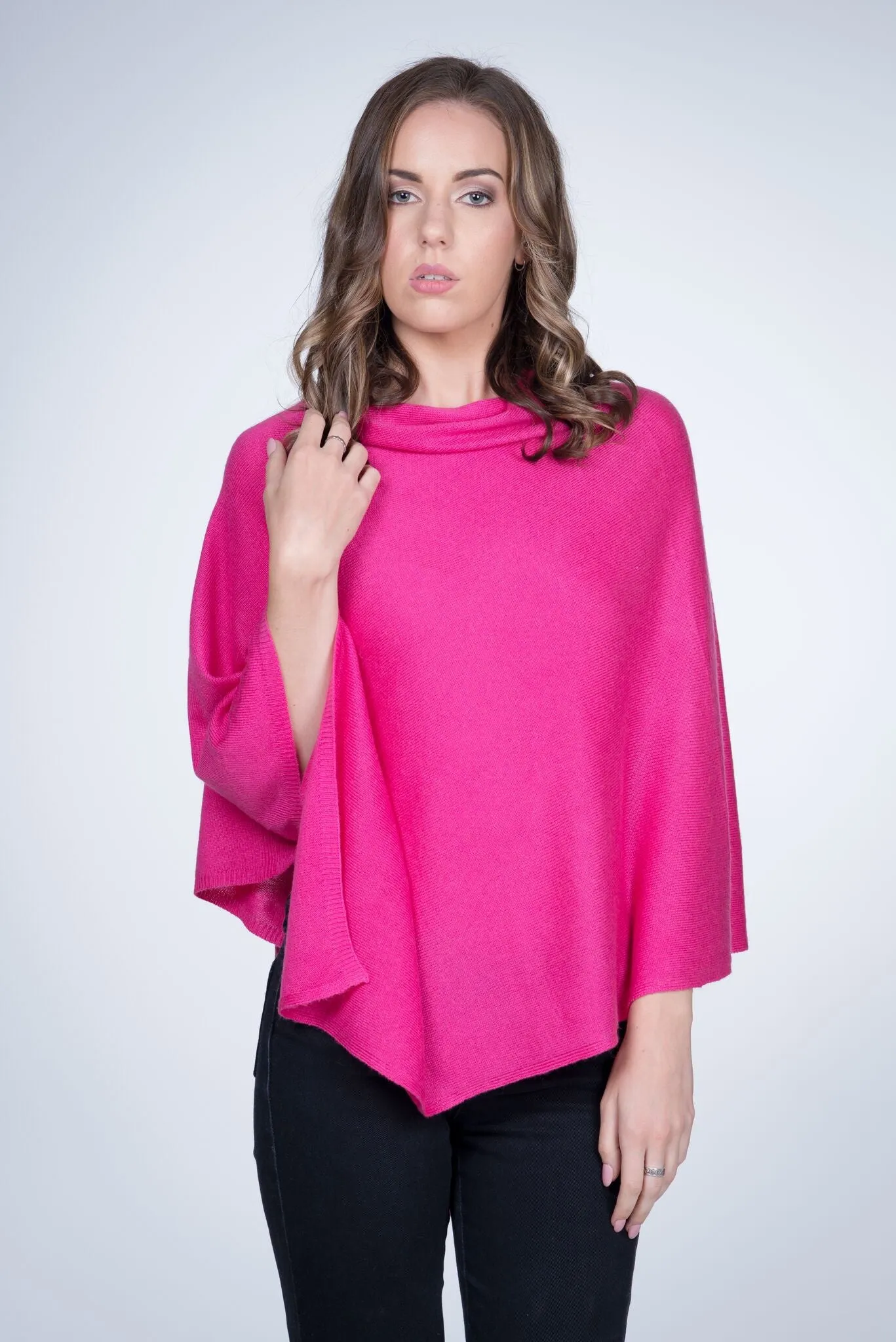 Cashmere Poncho Wrap W