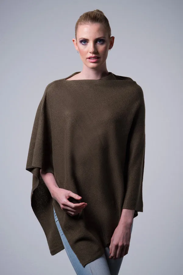 Cashmere Poncho Wrap W