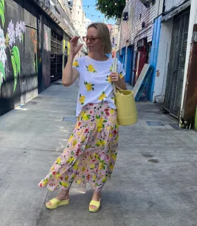 Cloth Paper Scissors  -  Lemon Print Skirt